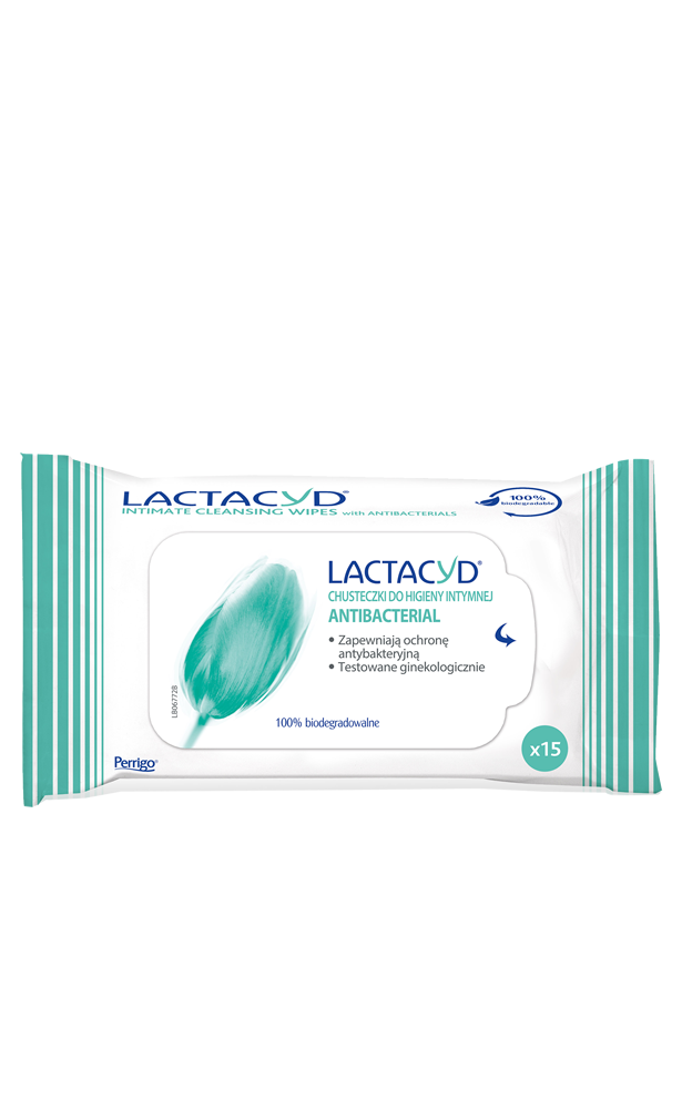 Lactacyd® Antibacterial Chusteczki do higieny intymnej