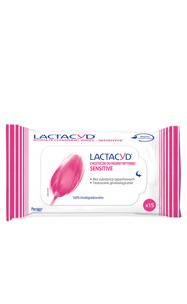 Lactacyd® Sensitive Chusteczki do higieny intymnej